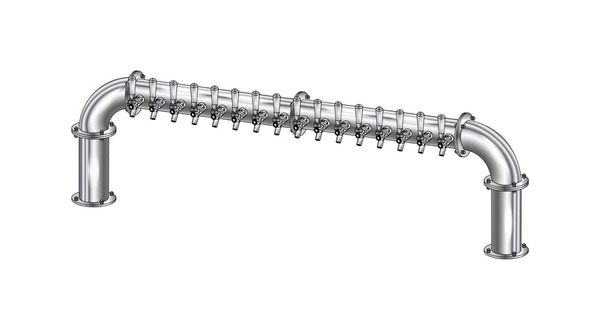 16 TAP(3"OC)POLISHED SS LIONS GATE "U" CH-MX AIR