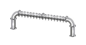 16 TAP(3"OC)POLISHED SS LIONS GATE "U" CH-MX AIR