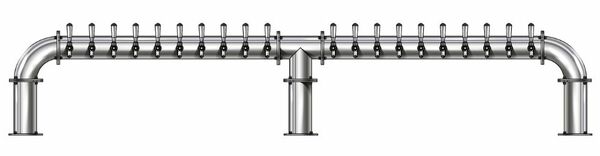 20 TAP(4"OC)POLISHED SS LIONS GATE 3P GLYCOL COOLED