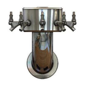5 TAP POLISHED SS WALL MT. LANTERN TOWER GLYCOL COOLED