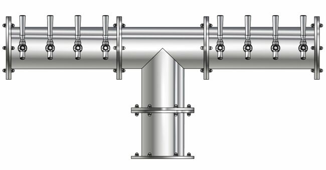16T POLISHED SS 6" Dia.(8+8)DBL SERV. EAGLE "T" TOWER CLD