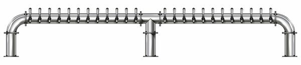 24 TAP(4"OC)POLISHED SS LIONS GATE 3P GLYCOL COOLED