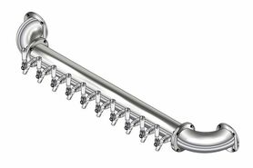 10 TAP(3"OC)POLISHED SS LIONS GATE WM CH-MX AIR