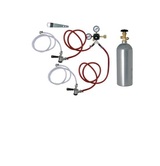 2T KEGERATOR CO2 TAP KIT W/ "D" COUPLERS & TANK