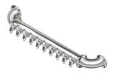 10 TAP(4"OC)POLISHED SS LIONS GATE WM CH-MX CLD