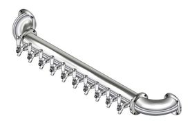 10 TAP(4"OC)POLISHED SS LIONS GATE WM CH-MX CLD