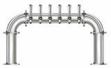 6 TAP 3" DIA. POLISHED SS BRIDGE TOWER AIR COOLED