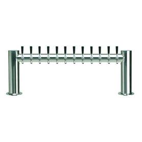 12 TAP POLISHED SS METRO-H TOWER AIR COOLED W/ MM TAPS