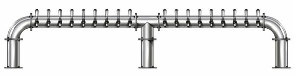 18 TAP(4"OC)POLISHED SS LIONS GATE 3P GLYCOL COOLED