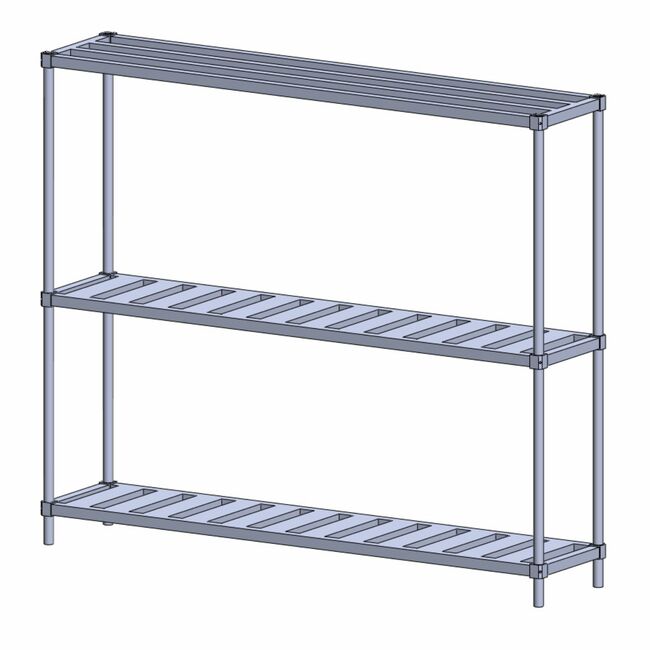 16 KEG DBL DEEP STORAGE RACK-68"x 80"x 34"