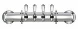 4 TAP POLISHED SS RAIL WM TOWER GLYCOL COOLED