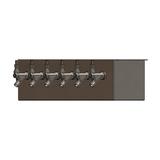 6 TAP BRUSHED SS 20" SPACE MIZER GLYCOL COOLED