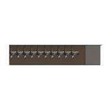 10 TAP BRUSHED SS 32" SPACE MIZER GLYCOL COOLED