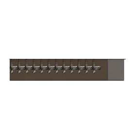 12 TAP BRUSHED SS 38" SPACE MIZER GLYCOL COOLED