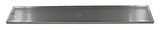 45" x 7" BRUSHED SS DRIP TRAY WITH BRASS DRAIN