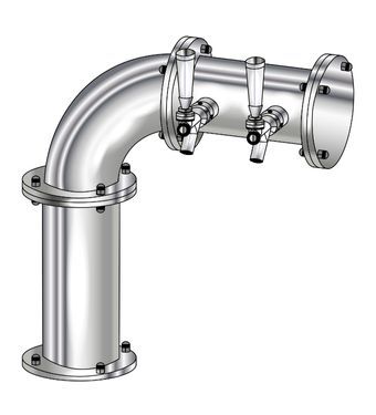 2 TAP(4"OC)POLISHED SS LINX L7 CH-MX CLD