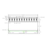 12 TAP BRUSHED SS 36" SPRAY KRONOS AIR COOLED