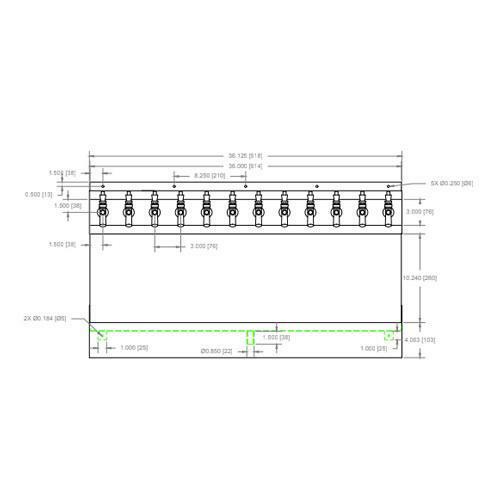 12T BSS 36" SPRAY KRONOS AIR-NO TAPS