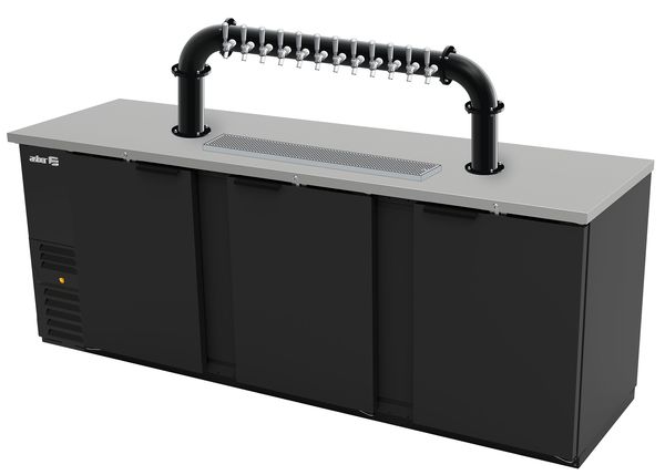 94"- 10 TAP MATTE BLACK LIONS GATE "U" CH-MX CLD KIT