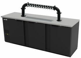 94"- 10 TAP MATTE BLACK LIONS GATE "U" CH-MX CLD KIT