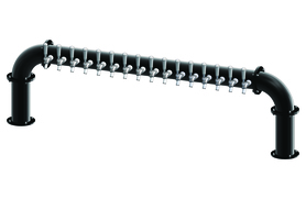 16 TAP(3"OC)MATTE BLACK LIONS GATE "U" CH-MX CLD