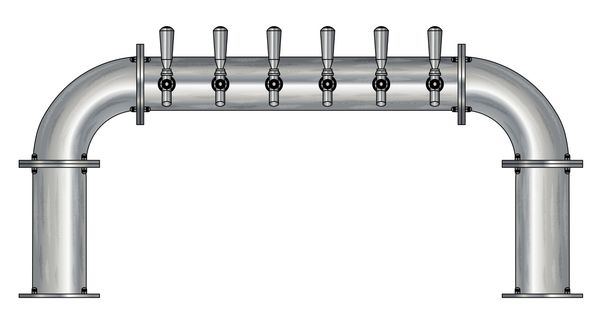 6 TAP(4"OC)BRUSHED SS LIONS GATE CH-MX CLD