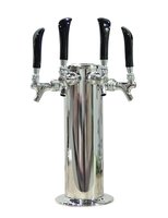 4 TAP POLISHED SS 4" DIA. COLUMN TOWER AIR COOLED