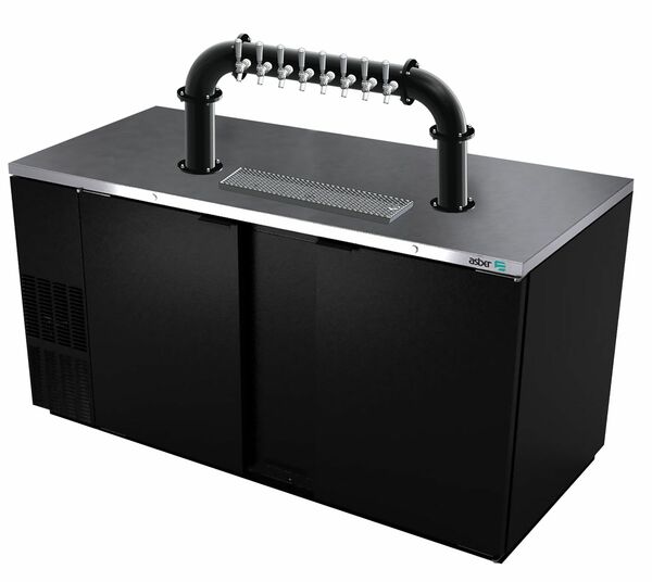 94"- 8 TAP MATTE BLACK LIONS GATE "U" CH-MX CLD KIT