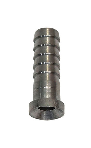 SS 1/4" BARB STEM FOR 1/4" SWIVEL NUT