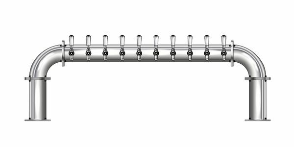 10 TAP(4"OC)POLISHED SS LIONS GATE AIR COOLED