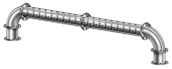 20 TAP POLISHED SS 6" Dia. GOLDEN GATE "U" TOWER CLD