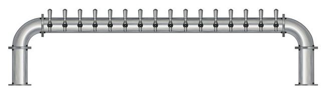 16 TAP(4"OC)BRUSHED SS LIONS GATE CH-MX CLD