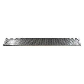 45-1/4" x 5-3/8" BRUSHED SS DRIP TRAY WITH DRAIN
