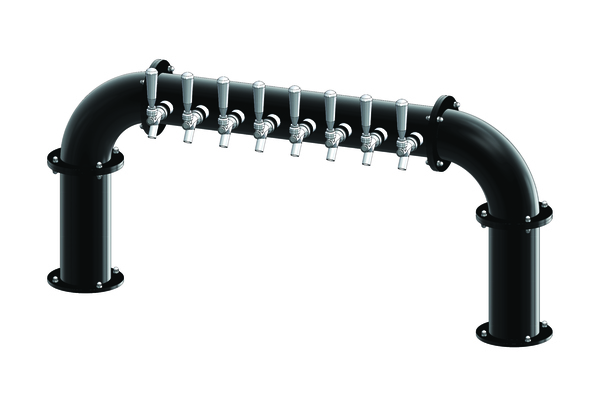 8 TAP(3"OC)MATTE BLACK LIONS GATE "U" CH-MX AIR