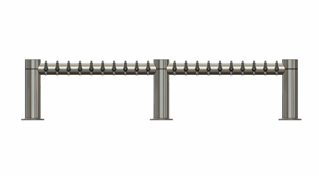 20 TAP POLISHED SS METRO-M TOWER CK - COATED CANDY COPPER