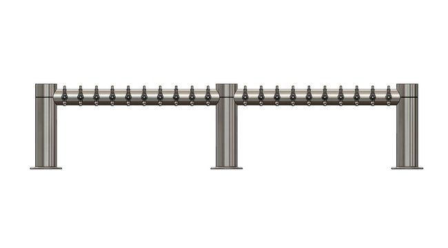 20 TAP POLISHED SS METRO-M TOWER CK - COATED CANDY COPPER