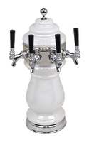 4T PEARL WHT TWR W/CHROME RING CLD-NO TAPS