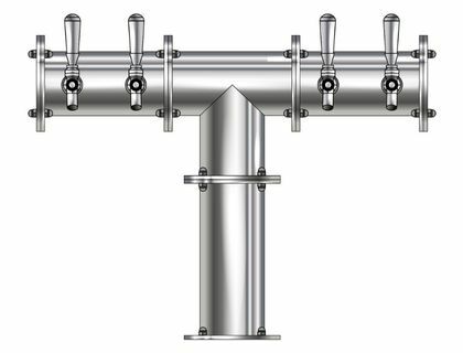 4 TAP(4"OC)POLISHED SS CONDOR "T" CH-MX AIR