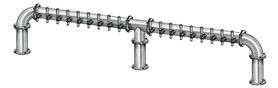 18 TAP(4"OC)BRUSHED SS LIONS GATE 3P CH-MX CLD