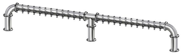 24 TAP(4"OC)POLISHED SS LIONS GATE 3P GLYCOL COOLED