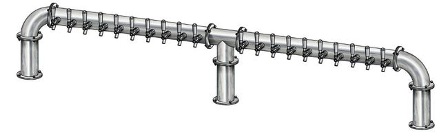 20 TAP(4"OC)BRUSHED SS LIONS GATE 3P CH-MX CLD