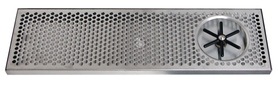 24" x 7" BRUSHED SS SPRAY DRIP TRAY