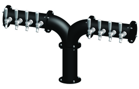 8 TAP(3"OC)MATTE BLACK ALBATROSS "Y" CH-MX CLD