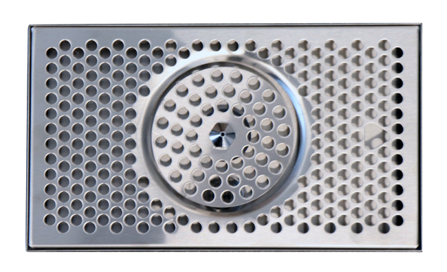 12" x 7" BRUSHED SS SPRAY DRIP TRAY