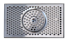 12" x 7" BRUSHED SS SPRAY DRIP TRAY