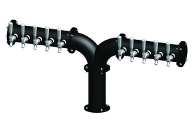 10 TAP(3"OC)MATTE BLACK ALBATROSS "Y" CH-MX CLD