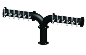 12 TAP(3"OC)MATTE BLACK ALBATROSS "Y" CH-MX CLD