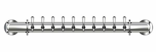 10 TAP(4"OC)POLISHED SS LIONS GATE WM CH-MX AIR