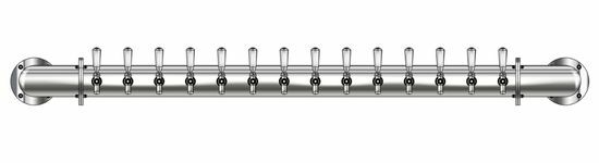 14 TAP(4"OC)POLISHED SS LIONS GATE WM CH-MX CLD