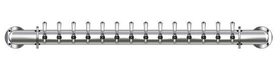 14 TAP(4"OC)POLISHED SS LIONS GATE WM CH-MX CLD
